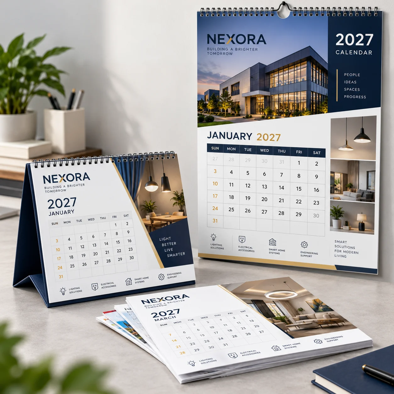Desk & Wall Calendar